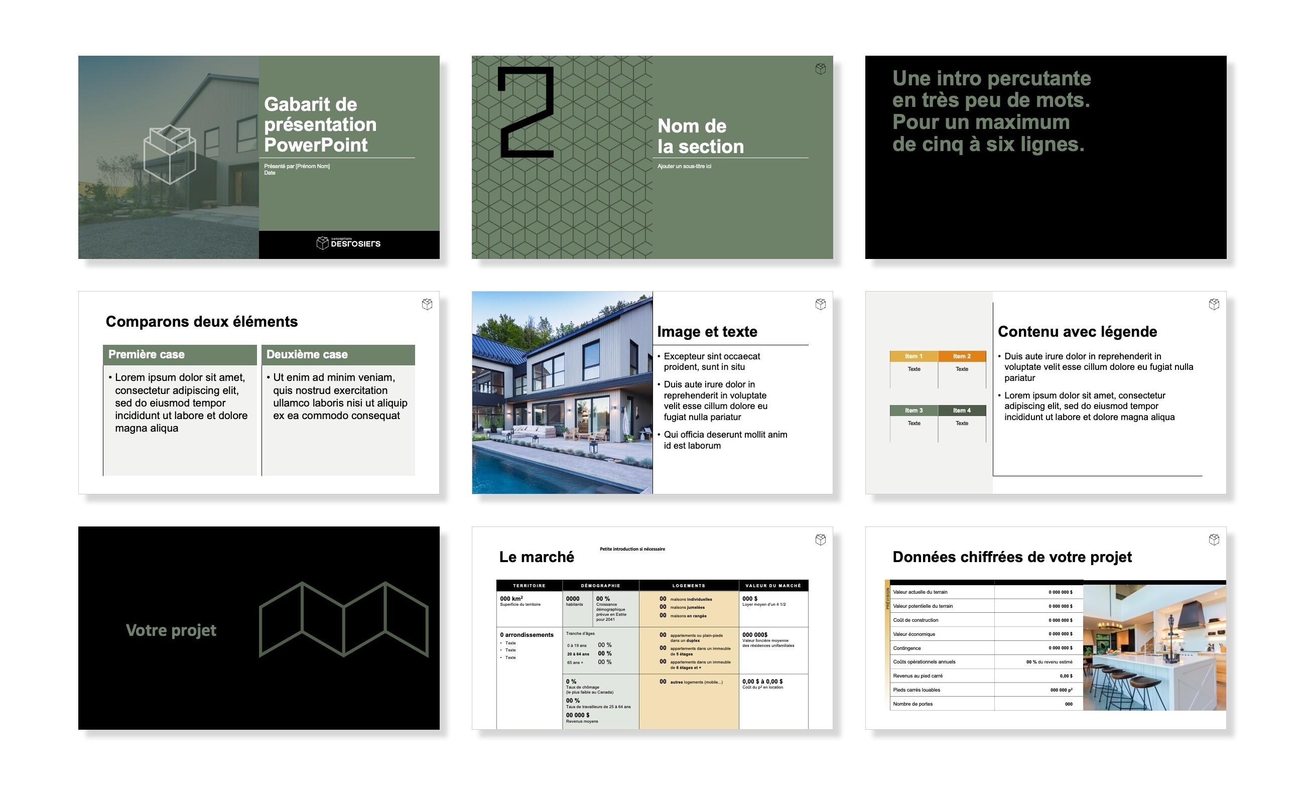 Mosaique CD pres PPT gabarit